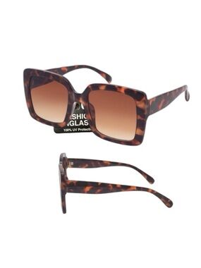 Generic Fashion Plastic Oversized Square Full Rim Sunglasses
